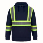 Adult Hi-Vis Pullover Hooded Sweatshirt