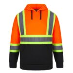 Adult Hi-Vis Pullover Hooded Sweatshirt
