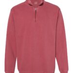 Garment-Dyed Quarter Zip Sweatshirt