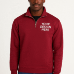 Nublend® Cadet Collar Quarter-Zip Sweatshirt