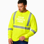 Adult Long Sleeve Hi-Vis T-Shirt