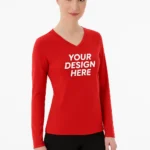 Custom V-Neck Long Sleeve for Women