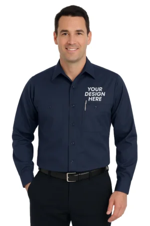 Custom Long Sleeve Industrial Work Shirt