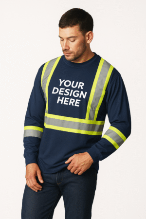 Adult Long Sleeve Hi-Vis T-Shirt