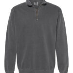 Garment-Dyed Quarter Zip Sweatshirt