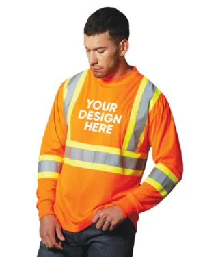 Adult Long Sleeve Hi-Vis T-Shirt