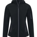 Hooded Water Repellent Soft Shell Ladies Jacket