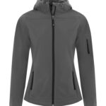 Hooded Water Repellent Soft Shell Ladies Jacket