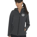 Hooded Water Repellent Soft Shell Ladies Jacket Shop High Quality Products