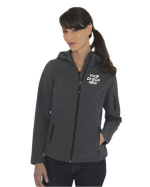 Hooded Water Repellent Soft Shell Ladies Jacket Shop High Quality Products