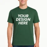 Unisex CVC short sleeve custom t-shirt print on demand