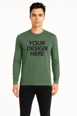 Unisex Sueded Long-Sleeve Crew Tee | Laichi Custom Apparel