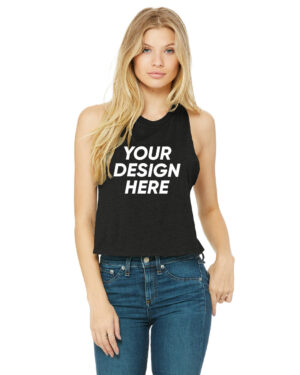 Women's Racerback Cropped Tank Shop High Quality Products