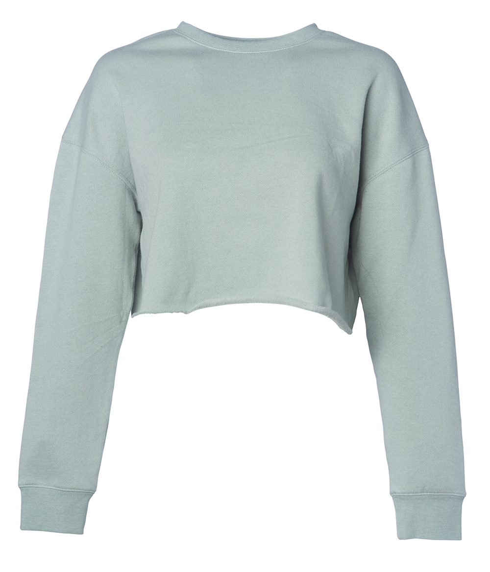 Women's Lightweight Crop Crewneck Sweatshirt