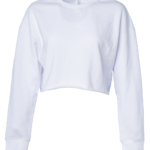 Women's Lightweight Crop Crewneck Sweatshirt