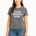 Heather CVC Women's Custom Relaxed Fit T-Shirt