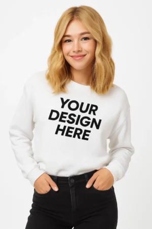 Custom Cropped Crewneck for Women