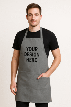 Cotton Canvas Apron with Pocket