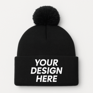 Pom-Pom Cuffed Beanie