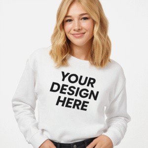 Women's Lightweight Crop Crewneck Sweatshirt