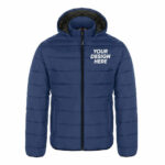 Youth Puffy Jacket with Detachable Hood