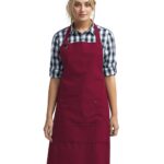 Cotton Canvas Apron with Pocket