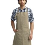 Cotton Canvas Apron with Pocket