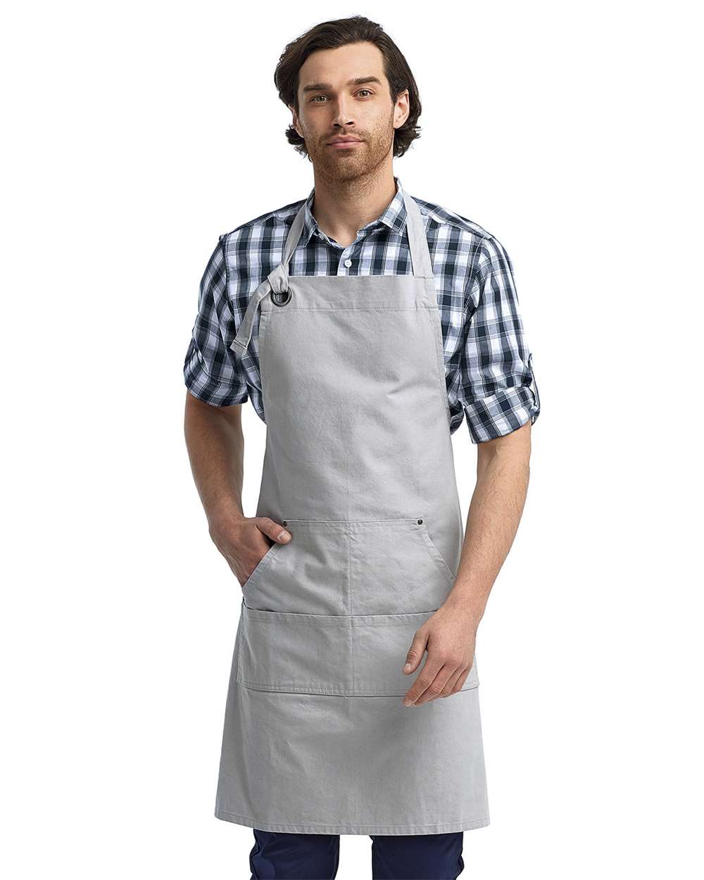 Cotton Canvas Apron with Pocket