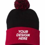 Pom-Pom Cuffed Beanie