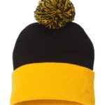 Pom-Pom Cuffed Beanie