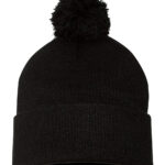 Pom-Pom Cuffed Beanie