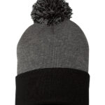 Pom-Pom Cuffed Beanie
