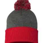 Pom-Pom Cuffed Beanie