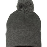 Pom-Pom Cuffed Beanie