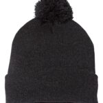 Pom-Pom Cuffed Beanie