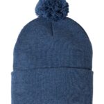 Pom-Pom Cuffed Beanie