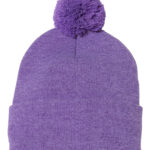 Pom-Pom Cuffed Beanie