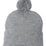 Pom-Pom Cuffed Beanie