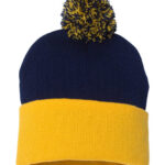 Pom-Pom Cuffed Beanie