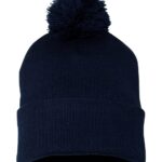Pom-Pom Cuffed Beanie