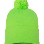 Pom-Pom Cuffed Beanie
