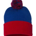 Pom-Pom Cuffed Beanie