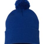 Pom-Pom Cuffed Beanie