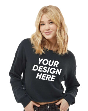 Women's Lightweight Crop Crewneck Sweatshirt Shop High Quality Products
