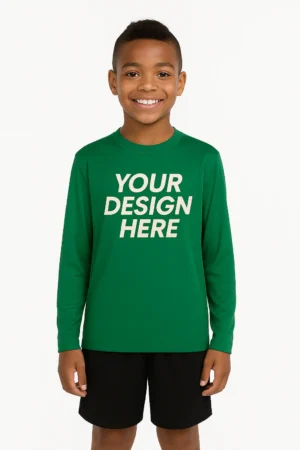 Custom Youth Long Sleeve Shirt – Print On Demand Apparel
