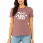 Women's Heather CVC Custom Tee